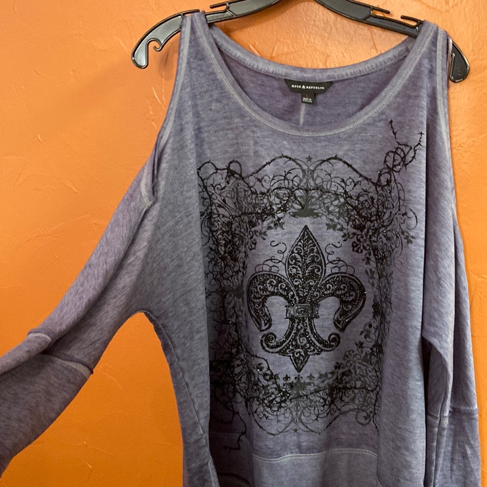 Rock and Republic Cold Shoulder Sweatshirt